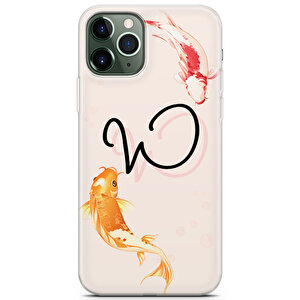 Apple Iphone 11 Pro Max Uyumlu Kılıf Vyzqw-42 W Harfi Nemo Balık