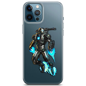 Apple Iphone 12 Pro Max Uyumlu Kılıf Heroes 15 Fit War Machine Şeffaf