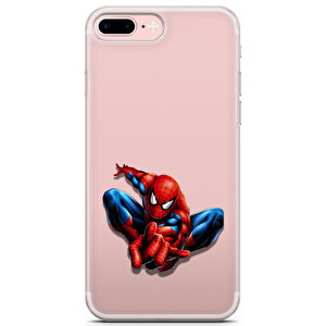 Apple Iphone 7 Plus Uyumlu Kılıf Heroes 06 Kapak Örümcek Adam Şeffaf