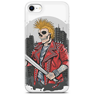 Apple Iphone Se 2020 Uyumlu Kılıf Punky 08 Baskılı Punk Serseri