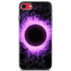 Apple Iphone Se 2022 Uyumlu Kılıf Black Purple-16 Armor Mor Ay