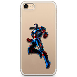 Apple Iphone 7 Uyumlu Kılıf Heroes 48 Silicone Robot Şeffaf