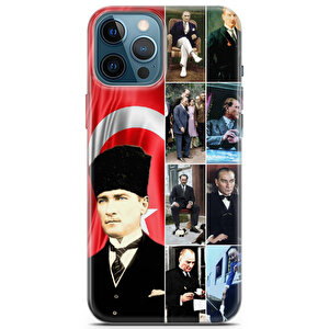 Apple Iphone 12 Pro Max Uyumlu Kılıf Mista Atatürk 8li Kolaj Tpu