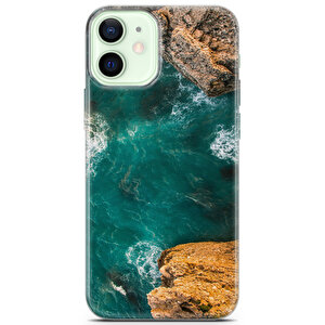 Apple Iphone 12 Uyumlu Kılıf Mista Deniz Ve Kaya Koruma Kılıfı