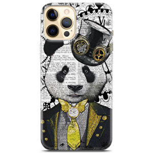 Apple Iphone 12 Pro Uyumlu Kılıf Panda 05 Arka Kapak