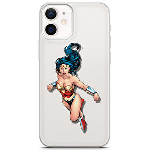Apple Iphone 12 Mini Uyumlu Kılıf Heroes 09 Cover Wonder Woman Şeffaf