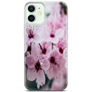 Apple Iphone 12 Uyumlu Kılıf Mista Mixed Flowers Silicone