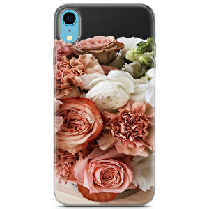 Apple Iphone Xr Uyumlu Kılıf Mista Kalp Gülleri Cover