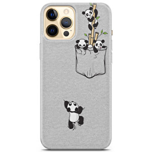 Apple Iphone 12 Pro Uyumlu Kılıf Panda 34 Desenli