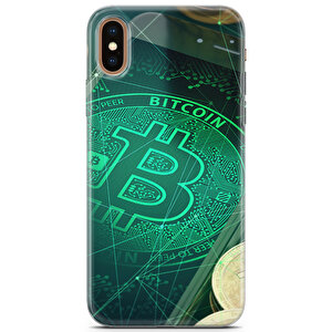 Apple Iphone Xs Max Uyumlu Kılıf Polka 10 Tasarımlı Bitcoin