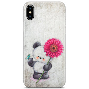 Apple Iphone X Uyumlu Kılıf Panda 09 Full Hd