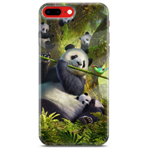 Apple Iphone 8 Plus Uyumlu Kılıf Panda 16 Fit