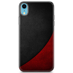 Apple Iphone Xr Uyumlu Kılıf Black Red-05 Cover Gri Kırmızı
