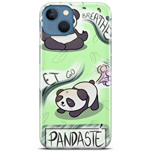 Apple Iphone 13 Uyumlu Kılıf Panda 50 Baskılı