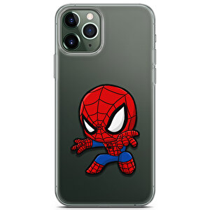 Apple Iphone 11 Pro Uyumlu Kılıf Heroes 40 Hybrid Mini Spider Şeffaf