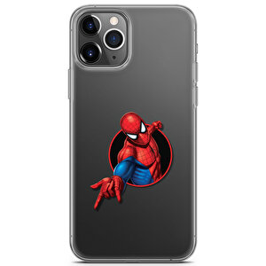 Apple Iphone 11 Pro Max Uyumlu Kılıf Heroes 41 Cover Örümcek Şeffaf