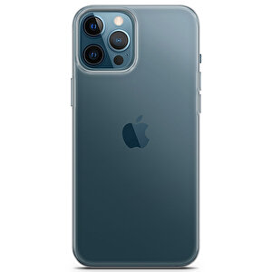 Apple Iphone 12 Pro Max Uyumlu Kılıf Şeffaf Kapak Kalın Silikon Koruma