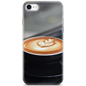 Apple Iphone 8 Uyumlu Kılıf Mista Desenli Kahve Telefon Kabı