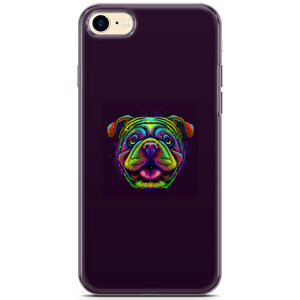 Apple Iphone 7 Uyumlu Kılıf Pug 15 Silikon Kafa