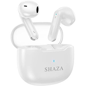 Shaza Air7 Gürültü Azaltma Enc 4 Mikrofonlu Bluetooth 5.3 Tws Kulaklık Beyaz