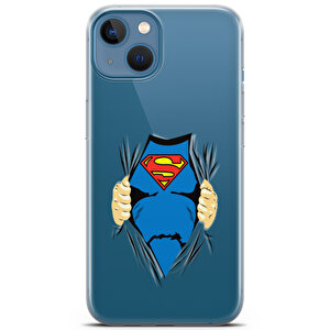 Apple Iphone 13 Uyumlu Kılıf Heroes 33 Koruma Kılıfı Superman Kostüm Şeffaf