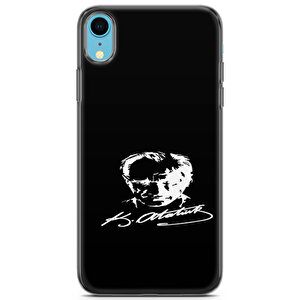 Apple Iphone Xr Uyumlu Kılıf Mista Mustafa Kemal Atatürk Desenli