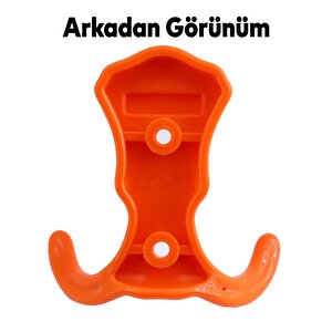 Martı Duvar Vestiyer Portmanto Askısı Dolap Elbise Askılığı Turuncu Plastik Askı askılık