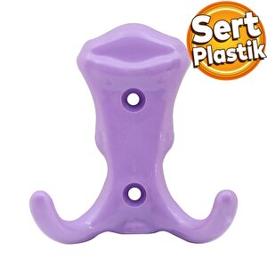 Martı Duvar Vestiyer Portmanto Askısı Dolap Elbise Askılığı Lila Renk Plastik Askı askılık
