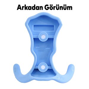 Martı Duvar Vestiyer Portmanto Askısı Dolap Elbise Askılığı Mavi Renk Plastik Askı askılık