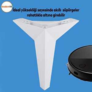 Kale Lüks Mobilya Kanepe Koltuk Tv Ünitesi Ayağı 15 Cm Beyaz Ayakları