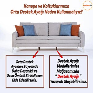 Kale Lüks Mobilya Kanepe Koltuk Tv Ünitesi Ayağı 15 Cm Beyaz Ayakları
