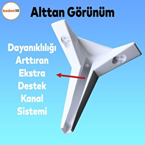 Kale Lüks Mobilya Kanepe Koltuk Tv Ünitesi Ayağı 15 Cm Beyaz Ayakları
