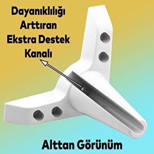 Aspen Lüks Mobilya Kanepe Koltuk Tv Ünitesi Baza Yükseltici Ayağı Ayakları 11 Cm Beyaz Ayak