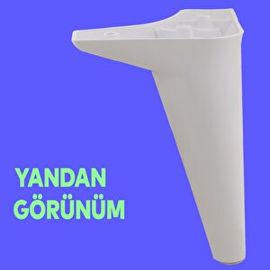 Aspen Lüks Mobilya Kanepe Koltuk Tv Ünitesi Konsol Yükseltici Ayağı Ayakları 18 Cm Beyaz Ayak