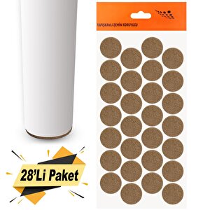 Nobel Masa Sandalye Parke Zemin Koruyucu Keçe Yapışkanlı 28 Mm (28'li Paket)