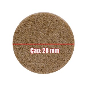 Nobel Masa Sandalye Parke Zemin Koruyucu Keçe Yapışkanlı 28 Mm (28'li Paket)