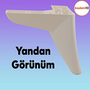 Napoli Lüks Mobilya Kanepe Sehpa Puf Koltuk Ayağı 14 Cm Krem Baza Ayak