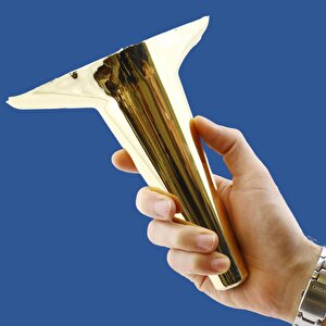 Aspen Lüks Mobilya Kanepe Koltuk Tv Ünitesi Konsol Yükseltici Ayağı Ayakları 18 Cm Gold Altın Ayak