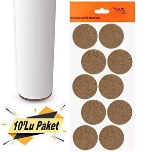 Nobel Masa Sandalye Parke Zemin Koruyucu Keçe Yapışkanlı 45 Mm (10'lu Paket)