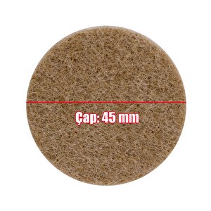 Nobel Masa Sandalye Parke Zemin Koruyucu Keçe Yapışkanlı 45 Mm (10'lu Paket)