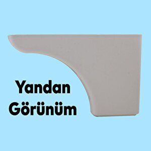 Rose Lüks Mobilya Kanepe Sehpa Puf Koltuk Ayağı 10 Cm Beyaz Baza Ayak
