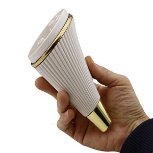 İron Lüks Mobilya Kanepe Sehpa Tv Ünitesi Koltuk Ayağı 15 Cm Krem Gold Baza Ayak