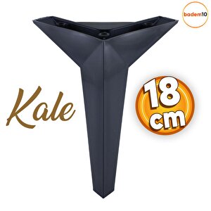 Kale Lüks Mobilya Kanepe Tv Ünitesi Koltuk Ayağı 18 Cm Siyah Konsol Ayakları