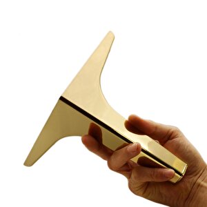 Sedef Lüks Mobilya Kanepe Sehpa Tv Ünitesi Koltuk Ayağı 17 Cm Gold Altın Baza Ayak