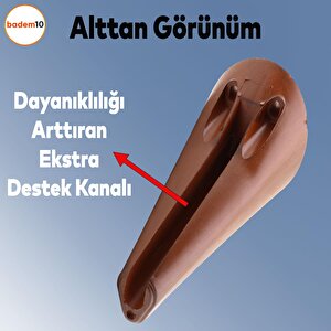 Napoli Lüks Mobilya Kanepe Tv Ünitesi Koltuk Ayağı 14 Cm Kahverengi Ahşap Desenli Baza Ayakları