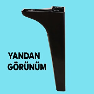 Sedef Lüks Mobilya Kanepe Sehpa Tv Ünitesi Koltuk Ayağı 19 Cm Siyah Baza Ayak