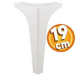 Sedef Lüks Mobilya Kanepe Tv Ünitesi Konsol Koltuk Ayağı 19 Cm Beyaz Ayakları