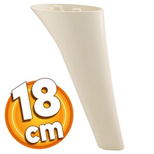 Napoli Lüks Mobilya Kanepe Tv Ünitesi Koltuk Ayağı 18 Cm Krem Konsol Ayakları
