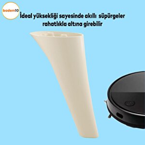 Napoli Lüks Mobilya Kanepe Tv Ünitesi Koltuk Ayağı 18 Cm Krem Konsol Ayakları