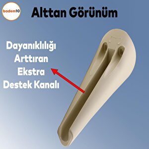 Napoli Lüks Mobilya Kanepe Tv Ünitesi Koltuk Ayağı 18 Cm Krem Konsol Ayakları